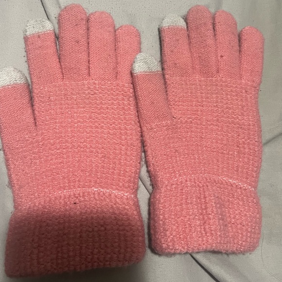 Pink Knit Beanie and Gloves Set - Picture 5 of 7